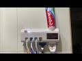 Esterilizador desinfectante COLOMBIA 🇨🇴 cepillos Luz ultravioleta UV dispensador de crema Dental
