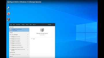 Configure RAID in Windows 10 (Storage Spaces)