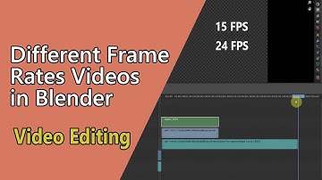 How To Combine Different Frame Rates Videos | Video Editing in Blender | Being Animator