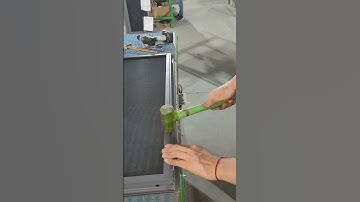 Double frame diamond mesh screen window with built-in wire pressing manufacturing tips!