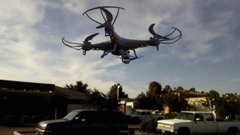 Syma X5C video sample