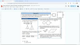Saxon Geometry Lesson 87 Video 2: Area Ratios of Similar Figures