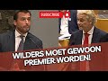 Wilders reageert op voorstel baudet dat wilders zelf premier moet worden