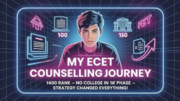 "No Seat in ECET First Counselling? Watch My Real Journey & Strategy (1400 Rank)"