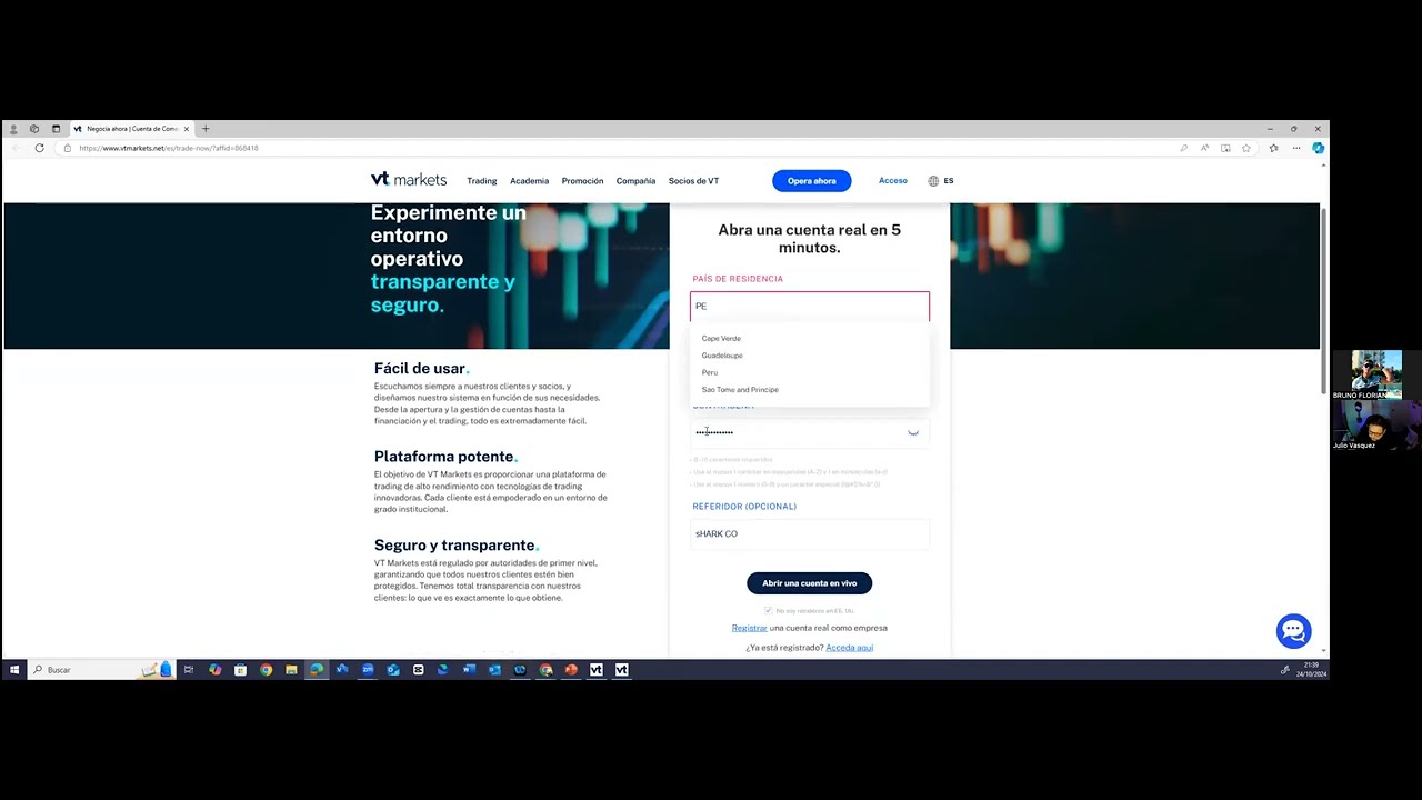CÓMO CREAR UNA CUENTA DEMO EN TRADING - VTMARKETS | Sharks Co. - YouTube
