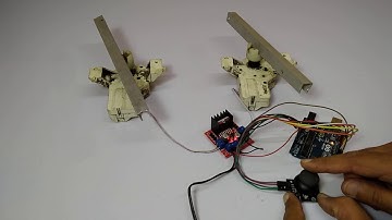 arduino and l298n dual h bridge dc motor control with KY-023 joystick