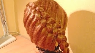 Французская коса наоборот Французская коса наоборот