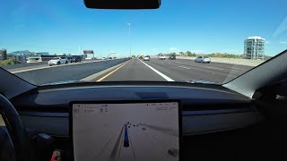 Tesla FSD 12.3.4 uses L-202 today to get across town