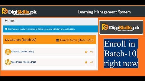 digiskills Batch-10 enrollment 2021 | how to get enroll in batch-10|powered by virtual university