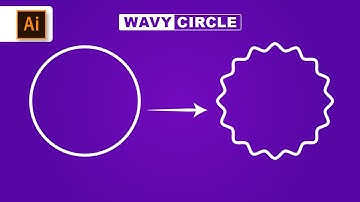Wavy circle in Illustrator | 2 Minute Tutorial Urdu/Hindi