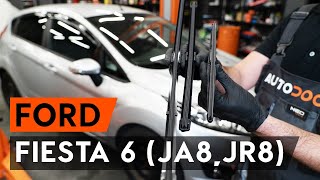 Hvordan udskiftes vindusviskere foran til FORD FIESTA JA8 [GUIDE AUTODOC]