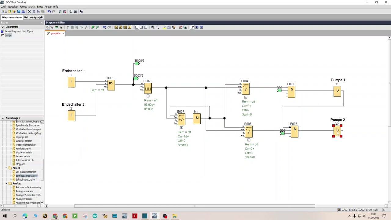 Siemens Logo, Intervallschaltung für Pumpen und Motoren für Laufzeitüberwachung - YouTube