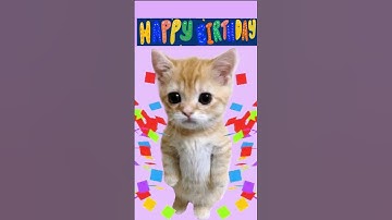 Thumbnail of Standing cat singing Happy Birthday