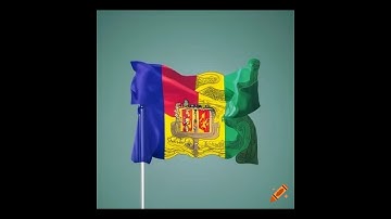 Ai creates flag out of 2 different flags #ai #edit #countries #flags