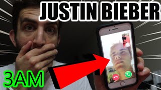 (Insane) CALLING The Real Justin Bieber (Inspired by STROMEDY) on FACETIME at 3AM! (He Got Mad!)