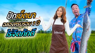 ปักเบ็ดนา! ฉลองครบรอบ 1 ปี.. ไร่จิตภักดี !!