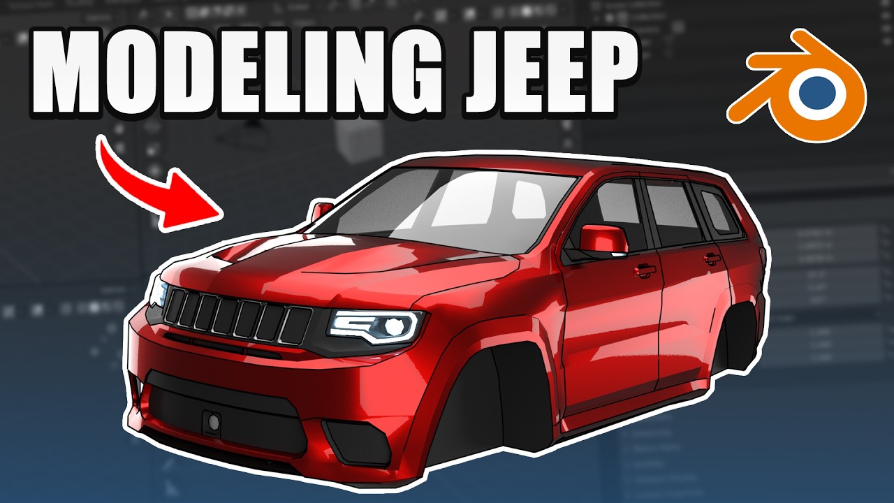 Blender 2018 Jeep Grand Cherokee Speed Modeling
