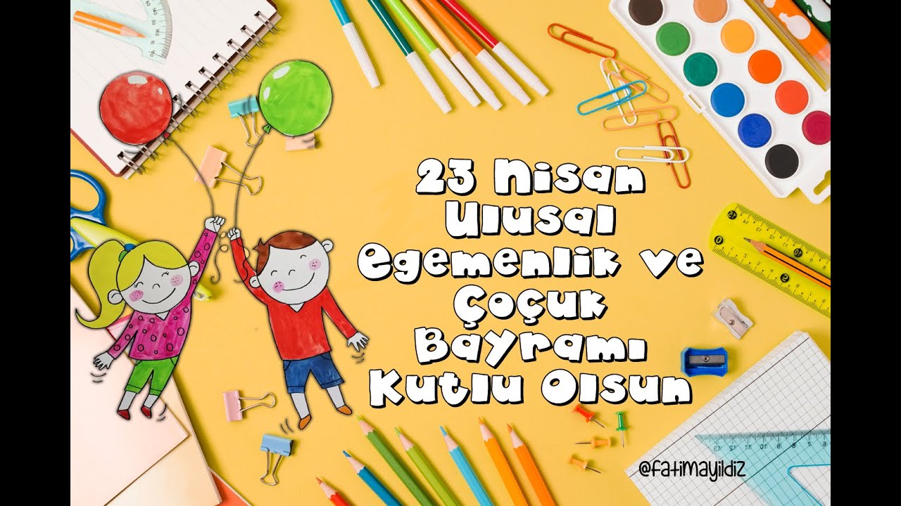 23 Nisan - Sulu Boya ile Kolay Çocuk Çizimi - #evdekal #stayhome