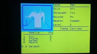[Gameplay] Dragon Caves for the Sharp MZ-700