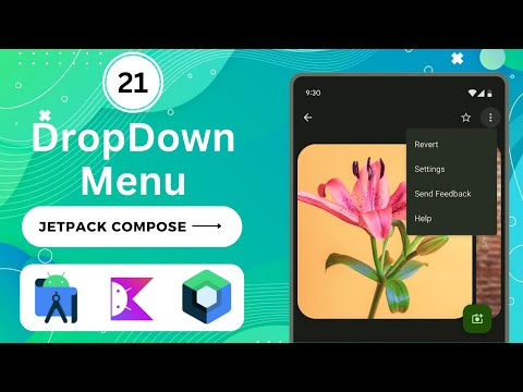 DropDown Menu in Jetpack Compose | Android | Kotlin | Android Studio Giraffe #jetpackcompose #kotlin