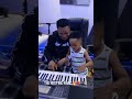 Diamond Platinumz in the studio with his son Dee Dylan.