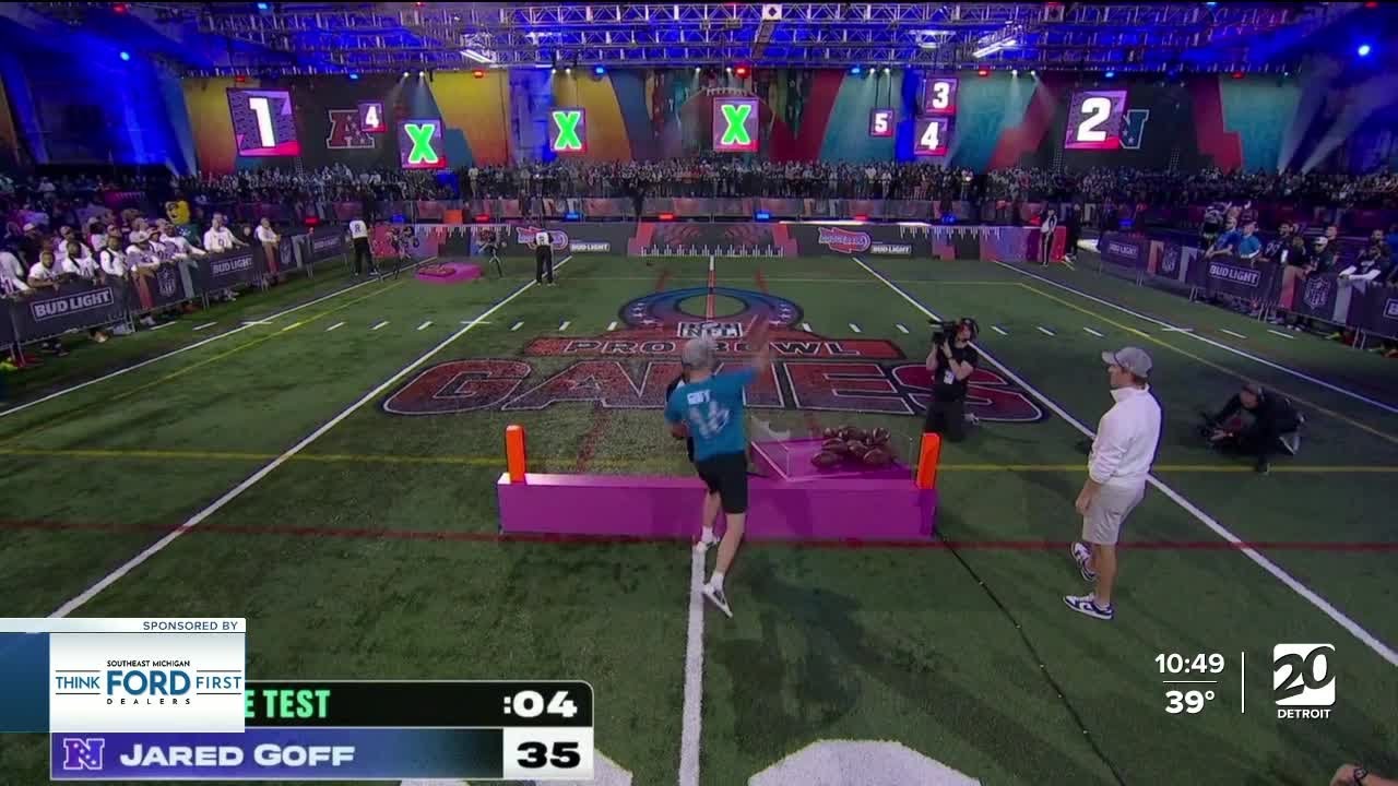 Lions competing in Pro Bowl Games as Brian Branch takes dodgeball to groin