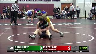 2020 Pa Girls States Final - 128 - Riley Stoner Green. Salem Vs Dominica Daugherty Montoursville