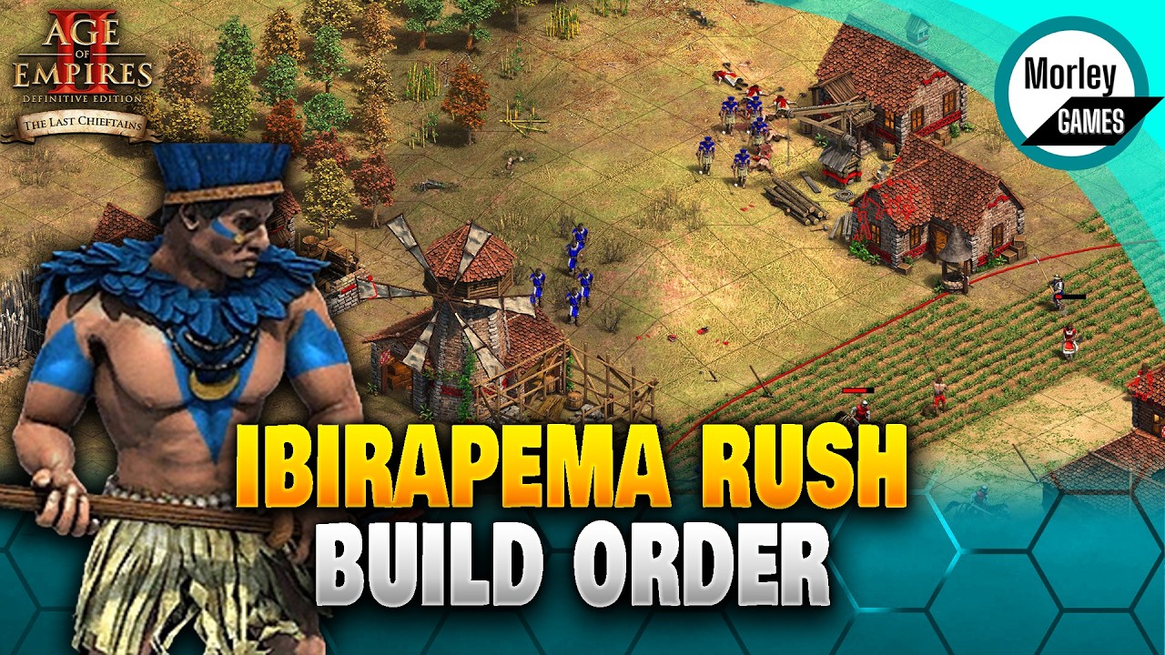 11 wins in 15 games | INSANE Tupi Ibirapema Warrior Rush Build Order | AOE2