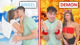 ANGEL VS DEMON GIRLFRIEND CHALLENGE! screenshot 1