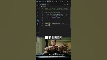 NOVATO vs EXPERTO en Python 😱🔥 ¿Cómo verifican si una lista está ordenada? #pyp #python #coding #dev