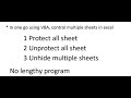 Protect all sheets in excel