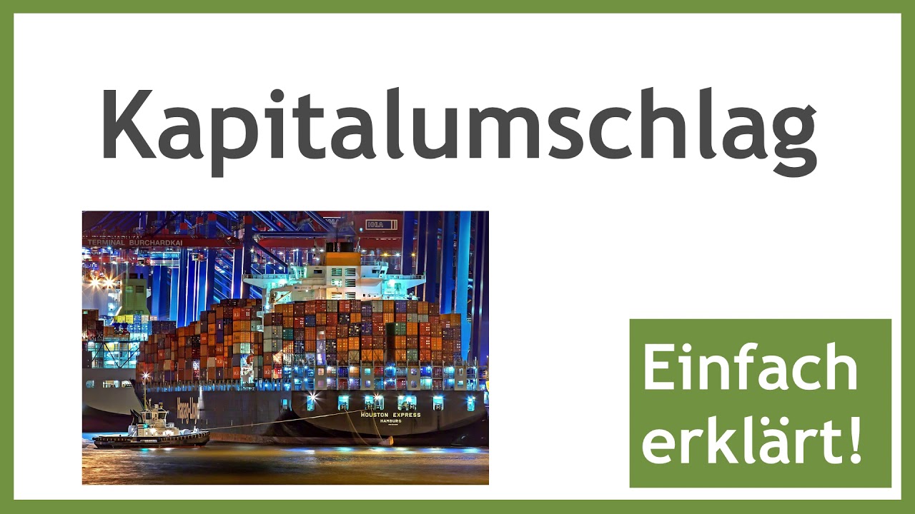 Kapitalumschlag - kurze Erklärung der Formel für Kapitalumschlag