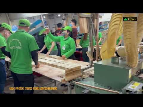 Fuvico | Dây chuyền máy sản xuất ván sàn vỉ xuất khẩu hiện đại nhất Việt Nam