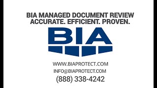 BIA's Managed Document Review