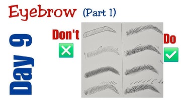 EASY  TIPS for Drawing Realistic Eyebrow-- Basic Mistakes 