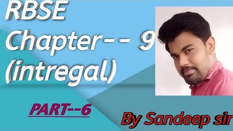 Class 12th  chapter--9 integral  exercise 9.1 after examples  solve by sandeep  sir