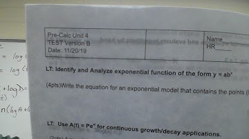 Exponential and Logarithmic Functions Practice Test Solutions