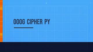 000G Cipher PY   ||  LitCoder Solutions Python Lab- NON CS