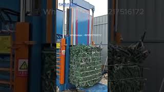 Automatic Baler for PET Strap Scrap | Horizontal PP Strap Baler in Action