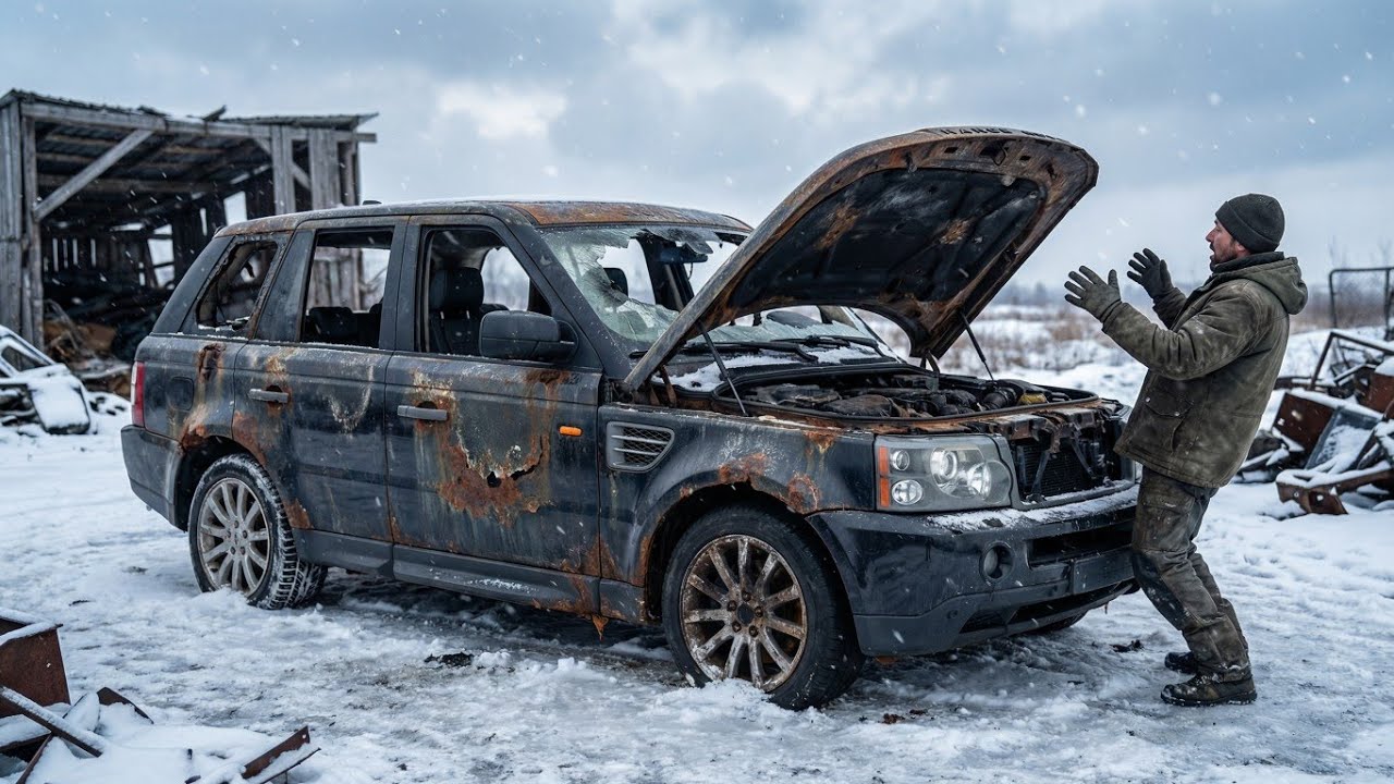ASMR Car Restoration | Burnt Range Rover Sport Fully Restored in ...