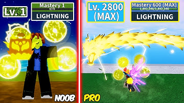 Level 1 to Max Level Using only Lightning Items | Fully Cyborg V4 And Hidden Lightning Power