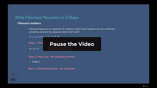 008 Fibonacci Series using Recursion