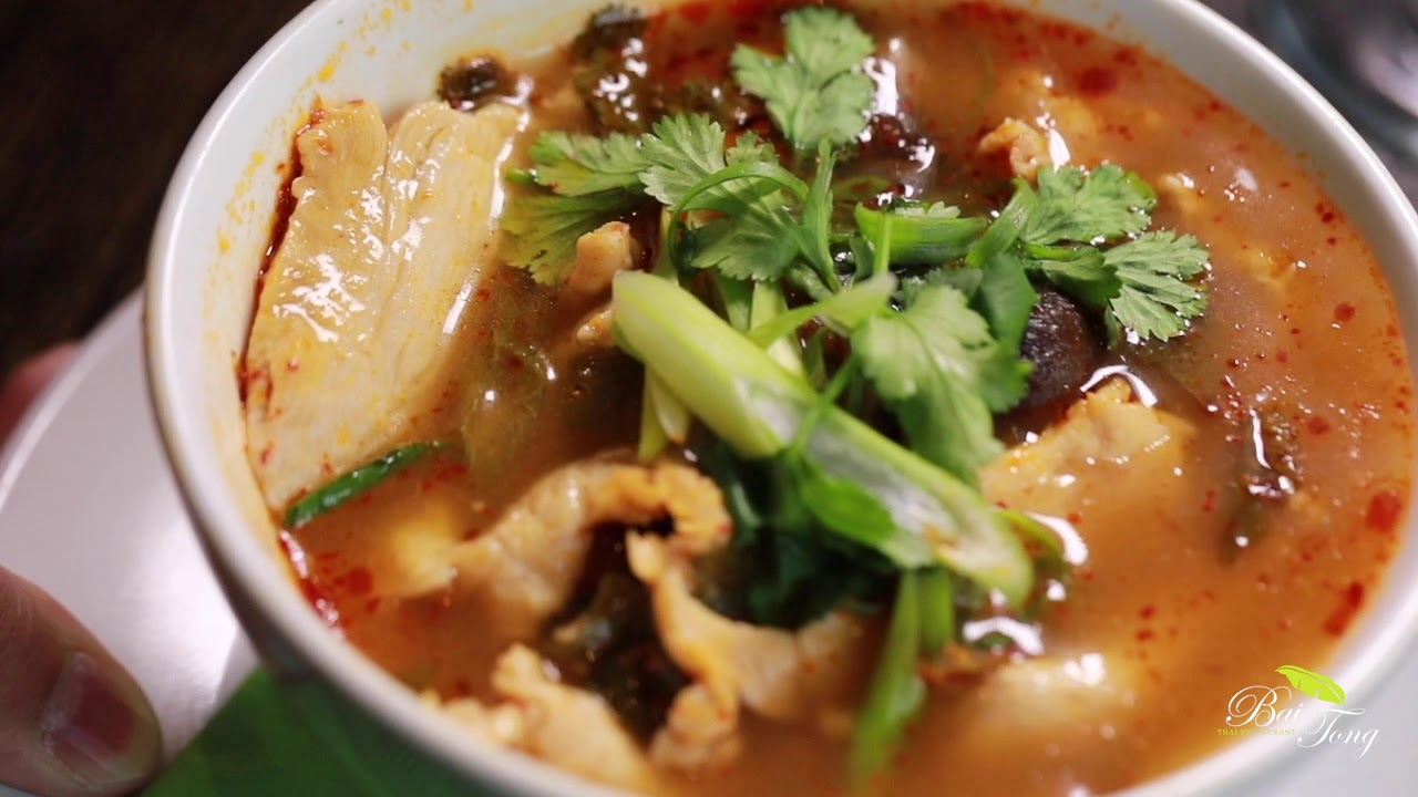 Bai Tong Thai Restaurant Tom Yum Soup YouTube