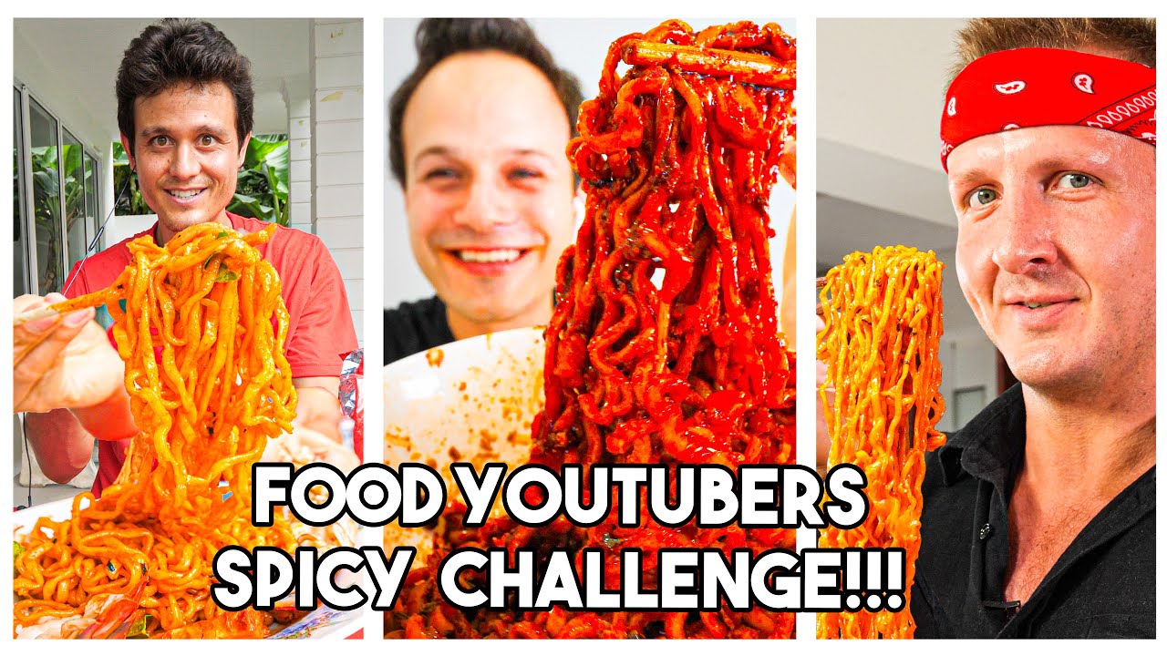 Level 9999 SPICY Korean FIRE NOODLE Challenge with Mark Wiens and Sonny