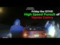 Arkansas Trooper Davis High Speed Pursuit of Pajama Clad Suspect in CAMRY| Friday the 13TH!!!