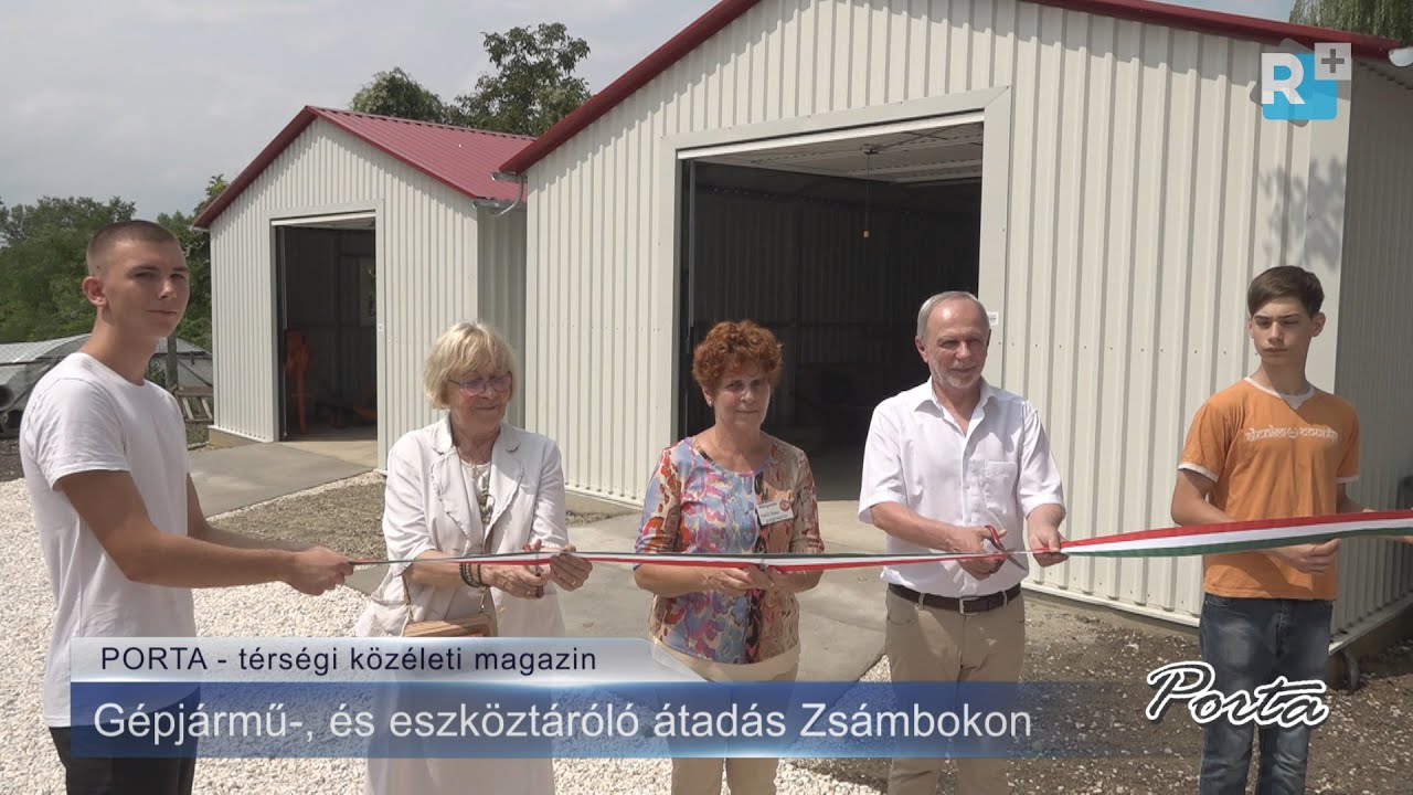 Zsámbok tovább fejlődik - gépjármű-, és eszköztároló létesítményt adtak át