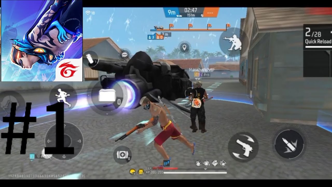 Free fire battle ground - walkthrough part 1 ( Poco c55) Android gameplay