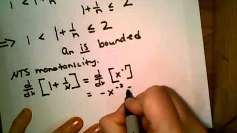 Bounded Monotone Sequence Ex1