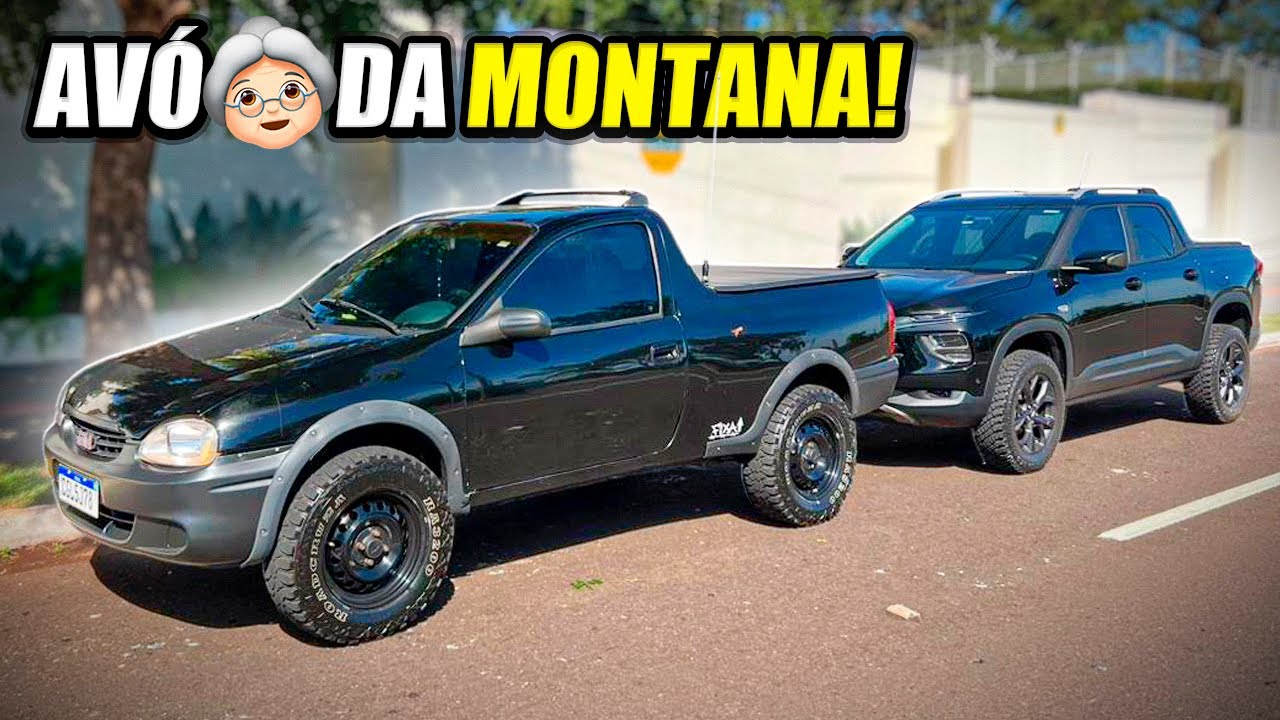 PICK-UP CORSA 1998 COM PNEUS GIGANTES 215-75 R15!!