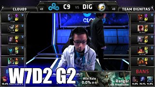 Cloud 9 vs Dignitas | S5 NA LCS Summer 2015 Week 7 Day 2 | C9 vs DIG W7D2 G2